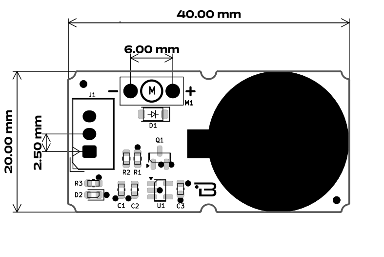 Vibration Motor Breakout Dimensions
