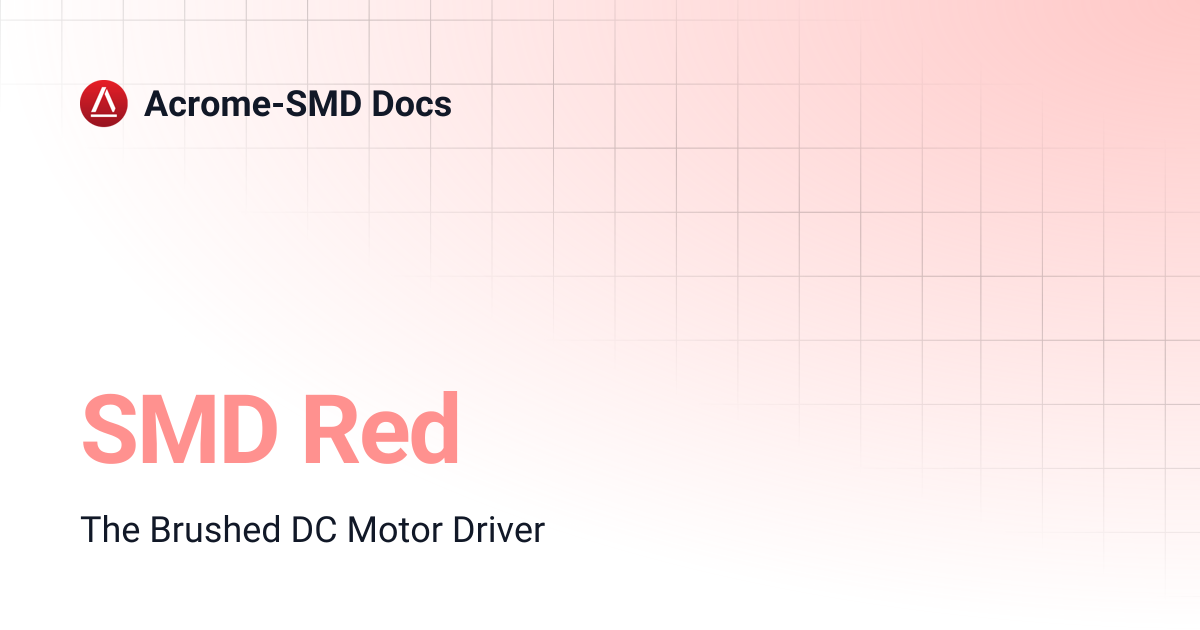 SMD Red | Acrome-SMD Docs